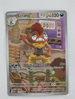 Scrafty - 139/086 - Sv: White Flare Illustration Rare Pokemon TCG NM/M - Image 1