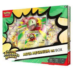 Pokemon TCG Mega Evolution Ascended Heroes Mega Meganium ex Box Sealed - Image 1