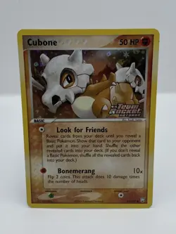 Cubone Reverse Holo #51/109 Stamped Pokemon 2004 EX Team Rocket Returns - Image 1