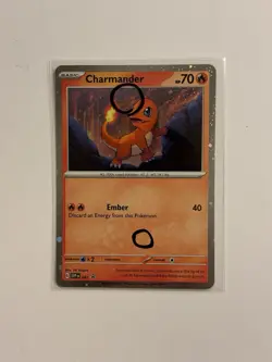 SWIRL Pokemon 151 Charmander Black Star Promo SVP047 Holo NM FAST SHIP O - Image 1