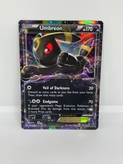 Pokemon TCG, Umbreon EX 55/124 Fates Collide Ultra Rare Holo, NM - Image 1
