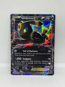 Pokemon TCG, Umbreon EX 55/124 Fates Collide Ultra Rare Holo, NM - Image 2