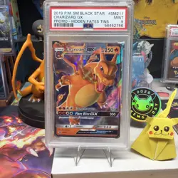 Pokemon TCG Charizard GX Black Star Promo SM211 Holo PSA 9 - Image 1