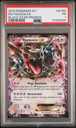2015 POKEMON XY BLACK STAR PROMOS #XY69 RAYQUAZA EX PSA 1 - Image 1