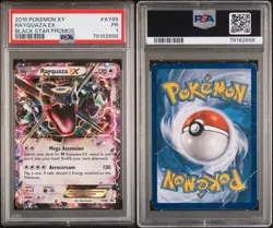 2015 POKEMON XY BLACK STAR PROMOS #XY69 RAYQUAZA EX PSA 1 - Image 3