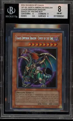 Yu-Gi-Oh! Chaos Emperor Dragon Envoy of the End 1st Edition IOC-000 BGS 8 - Image 1