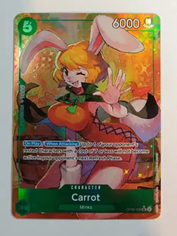 🧭One Piece CCG Carrot OP08-023 SR Parallel Art Two Legends English Edition🏴‍☠ - Image 1