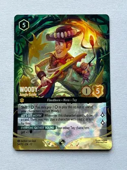 Woody - Jungle Guide - Foil Enchanted Promo - Set Champs - Disney Lorcana - Image 1
