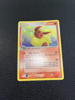 NM Pokemon Card-Flareon -Holo-Unseen Forces-5/115-ENG-Stamped-NEAR MINT/MINT - Image 3
