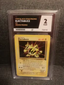 Electabuzz Black Star Promo Card Ace Grade 2 Vintage Pokemon 1999 Pokemon - Image 2