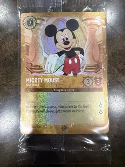 Disney Lorcana TCG Mickey Mouse True Friend Holo Promo 4-Card playset. Lot 34/P2 - Image 4
