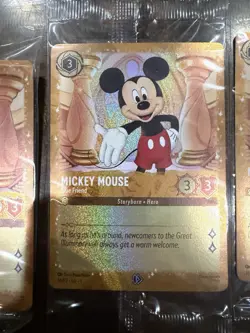 Disney Lorcana TCG Mickey Mouse True Friend Holo Promo 4-Card playset. Lot 34/P2 - Image 5