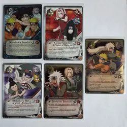 Bandai Naruto CCG 2002 Lot Ninja Cards Naruto Sasuke Jiraiya - Image 1