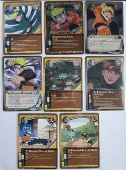 Bandai Naruto CCG 2002 1st Ed Card Lot Foil/Reg Ninja Jutsu Naruto Gamabunta - Image 2