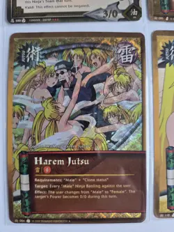 Bandai Naruto CCG 2002 1st Ed Card Lot Foil/Reg Ninja Jutsu Naruto Gamabunta - Image 5