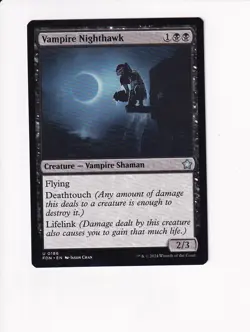 MAGIC THE GATHERING MTG FOUNDATIONS VAMPIRE NIGHTHAWK (#1) - Image 1