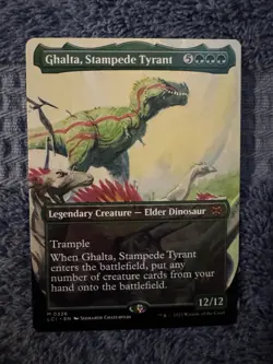 MTG Ghalta, Stampede Tyrant - Borderless, NM-Mint, English The Lost Caverns of I - Image 1