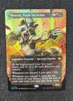 MTG Bloomburrow Muerra, Trash Tactician #352 Raised Foil Borderless BLB NM - Image 1