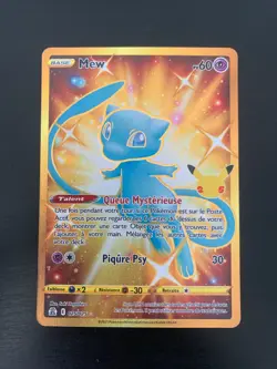 Carte Pokemon : Mew 025/025 Epee & Bouclier Celebrations 25 ans FR NEUF - Image 1