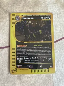 Umbreon H29/H32 Aquapolis Holo Rare Pokemon TCG Nintendo e-reader HP - Image 1