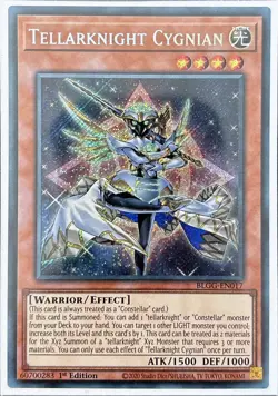 Tellarknight Cygnian BLGG-EN017 Secret Rare 1st Ed - Image 1