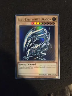 Yugioh Blue-Eyes White Dragon (Version 2) LCKC-EN001 Ultra Rare Unlimited NM - Image 1
