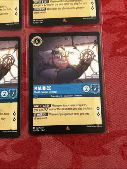4x Disney Lorcana First Chapter - MAURICE - World Famous Inventor -152/204 x4 - Image 5