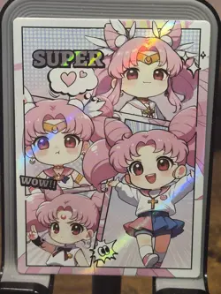 Sparkling Moon Sailor Moon Card Anime TCG SR SR-27 Sailor Moon Chibi - Image 1