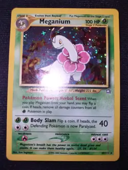 Meganium 10/111 Unlimited Pokemon Trading Card Game Neo Genesis Lightly Played - Image 1