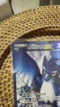 LP Articuno EX 132/135 Team Plasma Storm Holo Ultra Rare Full Art Pokemon Card - Image 2