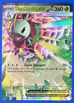 Mega Meganium ex 010/217 Ascended Heroes Pokemon Card - Image 1