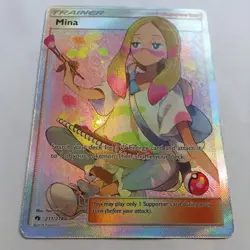 🔥 Minty 🔥 Mina Full Art Card 211/214 Lost Thunder Pokemon Card 🔥 - Image 2