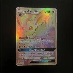 The Pokemon Company Leafeon GX 157/156 Sm-Ultra Prism Secret Rare Full Art Holo - Image 1