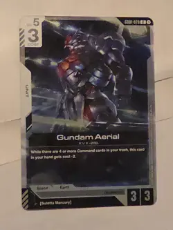 Gundam Aerial Foil - GD01-070 NM - Gundam TCG Card Game - Image 2