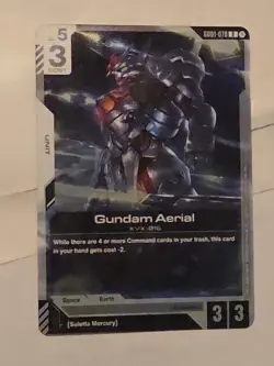 Gundam Aerial Foil - GD01-070 NM - Gundam TCG Card Game - Image 3