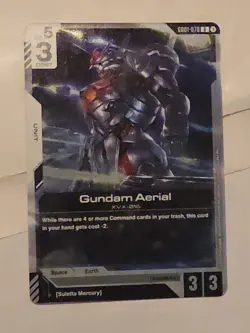 Gundam Aerial Foil - GD01-070 NM - Gundam TCG Card Game - Image 4