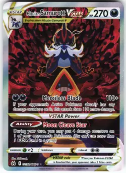 Hisuian Samurott VSTAR GG52/GG70 Pokemon Crown Zenith: Galarian Gallery Holo NM - Image 1