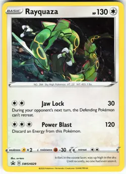 Rayquaza SWSH029 Pokemon SWSH: Sword & Shield Promo Cards Holo Promo NM - Image 1