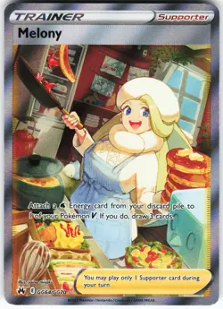 Melony GG64/GG70 Pokemon Crown Zenith: Galarian Gallery Holo Ultra Rare NM - Image 1