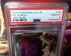 2025 Pokemon SV79 Japanese N'S Zorua Art Rare #108 PSA 10 GEM MT - Image 2