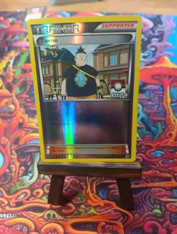 Pokemon TCG Tierno 39/39 Reverse Holo Stamped Pokemon League Promo - Image 1