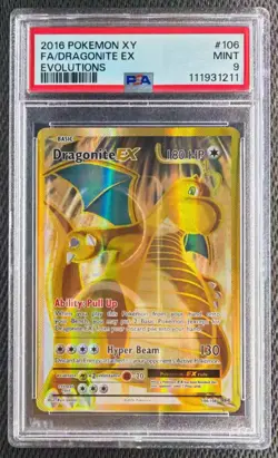 Pokemon - 2016 XY Evolutions FA/Dragonite EX #106 - PSA 9 - MINT - Image 1