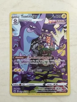 Pokemon TCG Toxtricity GG09/GG70 Crown Zenith: Galarian Gallery Ultra Rare NM - Image 1