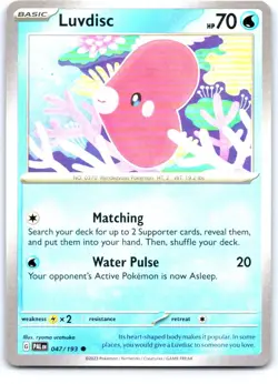 Luvdisc 047/193 Common Paldea Evolved Pokemon Near Mint - Image 1