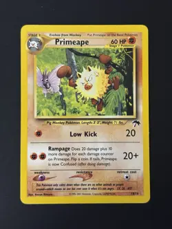 Pokemon TCG Primeape 18/18 Southern Islands Promo Regular HP60 - Image 2