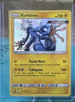 Pokemon TCG - Hidden Fates - Xurkitree SV14/SV94 Shiny Rare - NM/Mint Condition - Image 1