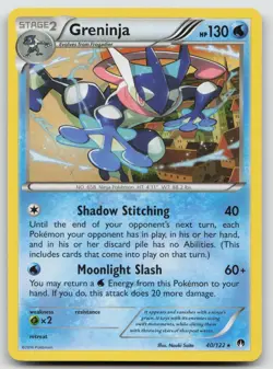 Greninja 40/122 BREAKpoint Pokemon NM - Image 1