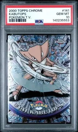 2000 Pokemon Topps Chrome Kabutops #141 PSA 10 Gem Mint Modern Grade Stunner - Image 1