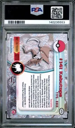 2000 Pokemon Topps Chrome Kabutops #141 PSA 10 Gem Mint Modern Grade Stunner - Image 2