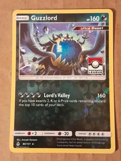 Guzzlord 80/131 Pokemon League Reverse Holo Promo NM See Pictures - Image 1